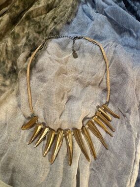 Amber Spike Pendant Necklace - Unbranded